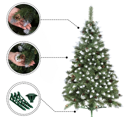 CHOINKA KLASYCZNA SOSNA DIAMENTOWA - OŚNIEŻONA